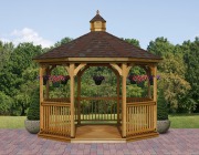 Pergole e gazebo giardino country