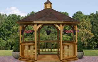 Pergole e gazebo giardino country